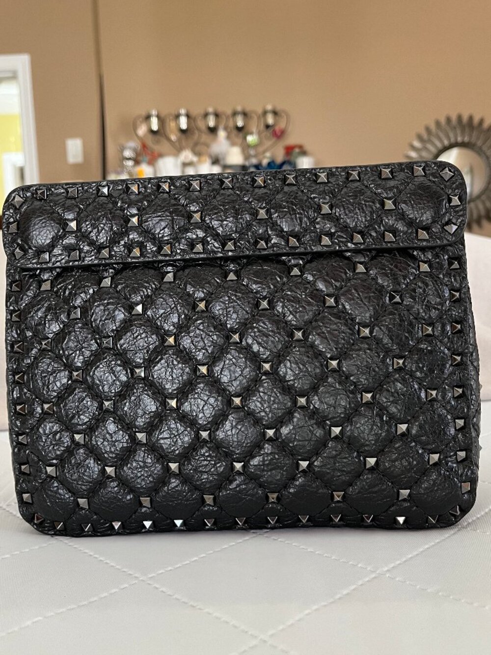 Valentino Garavani Medium Nappa Rockstud Spike Bag - Authentic - Picture 10 of 17